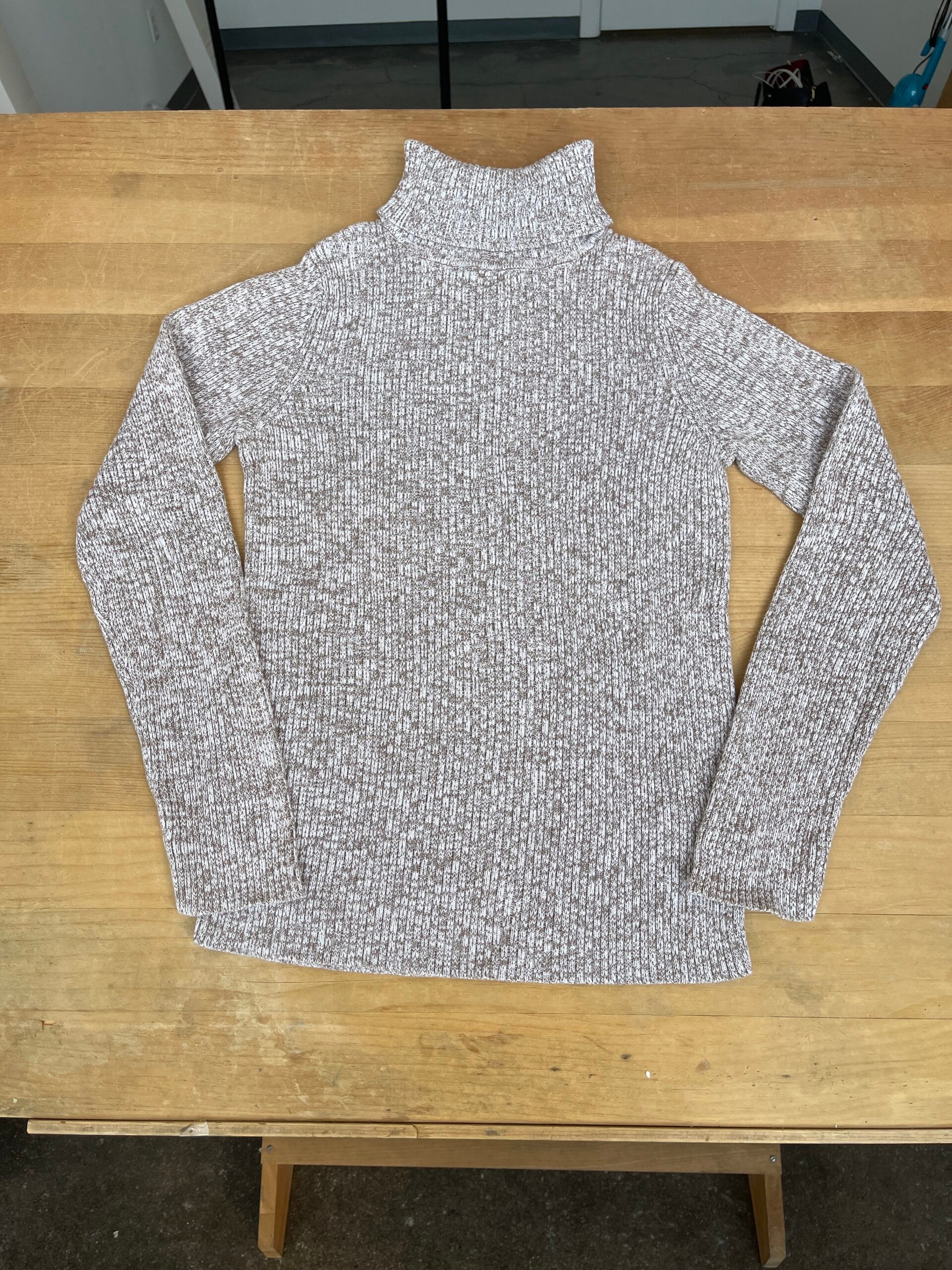 Sonoma Life + Style 100% cotton ribbed turtleneck sweater – Women’s M